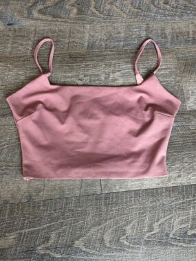 Women's Mauve Spaghetti-Strap Bralette Crop Top